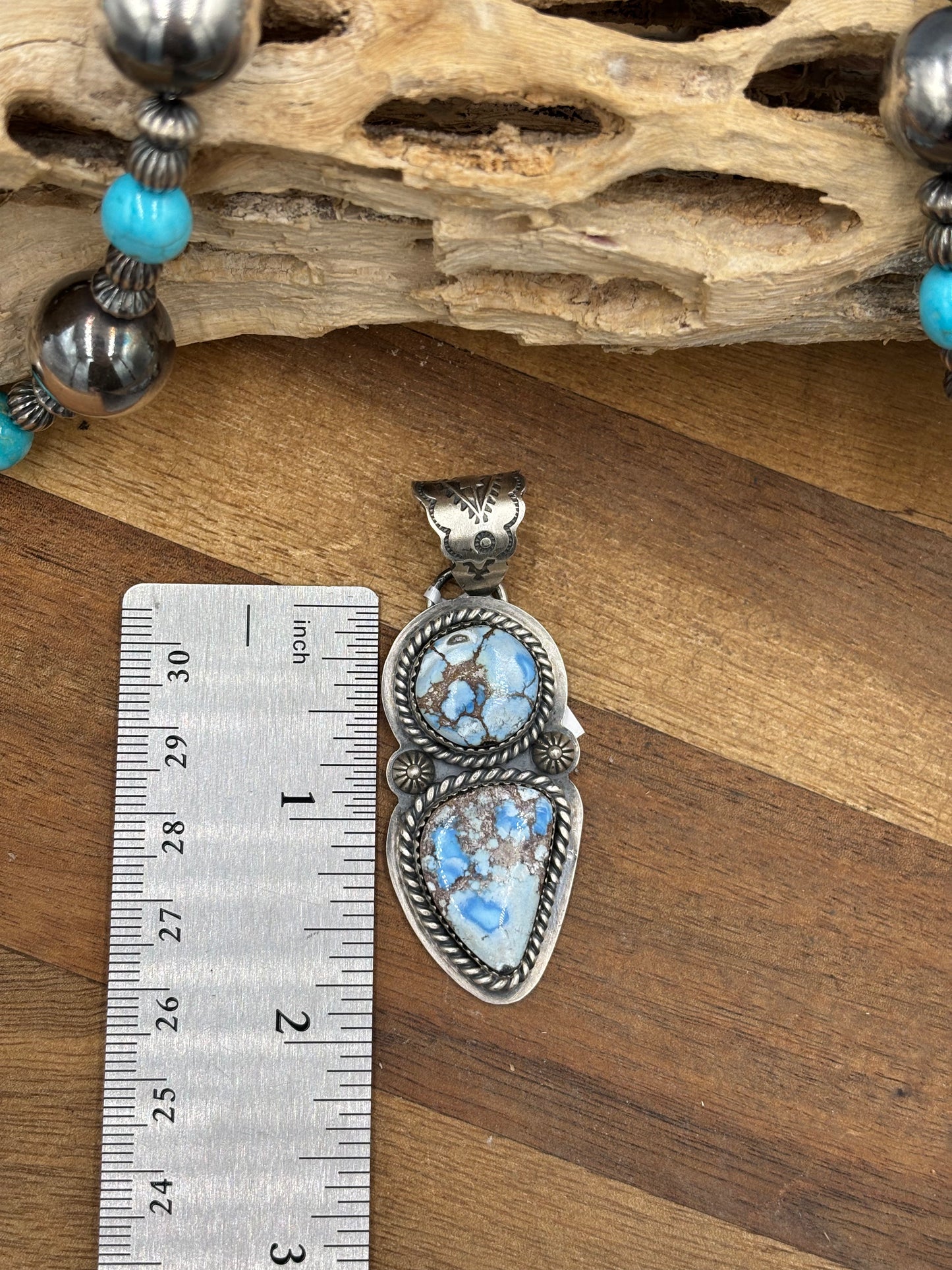 Golden Hills Turquoise Pendant #2