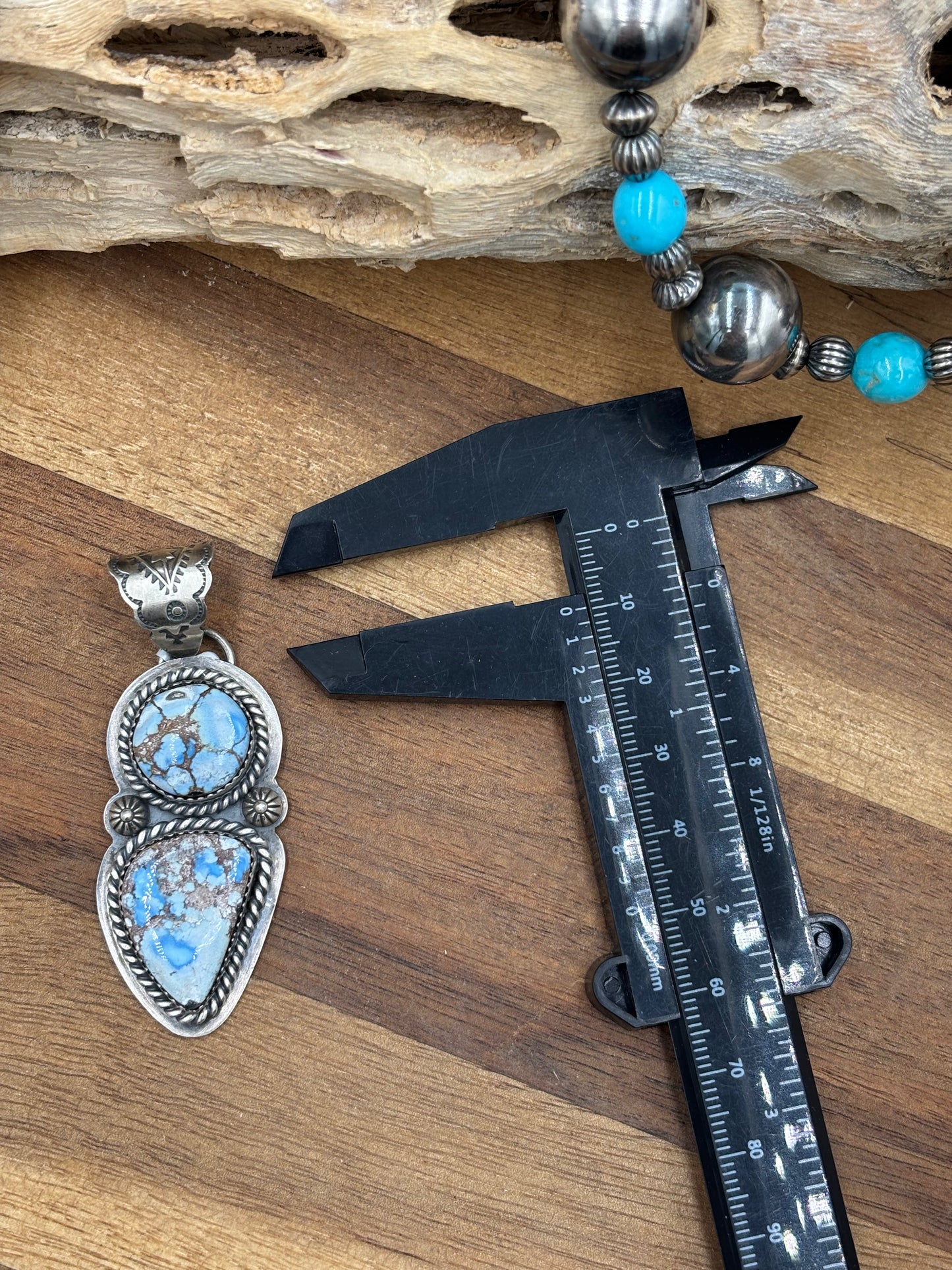 Golden Hills Turquoise Pendant #2