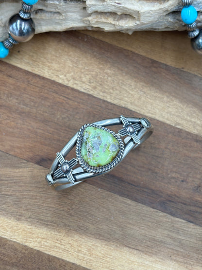 Palomino Zia Cuff by Gabriel Jurardo, Mexican