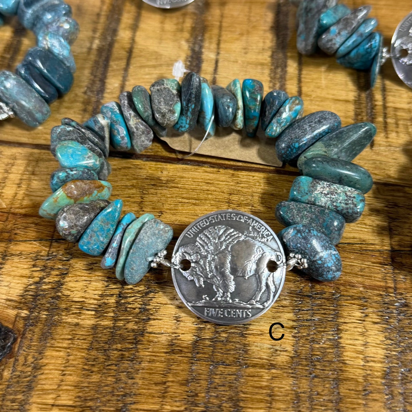 Turquoise Nugget & Buffalo Bracelet