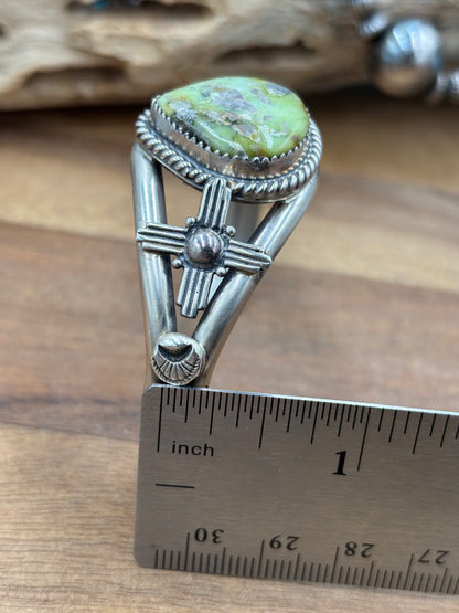 Palomino Zia Cuff by Gabriel Jurardo, Mexican