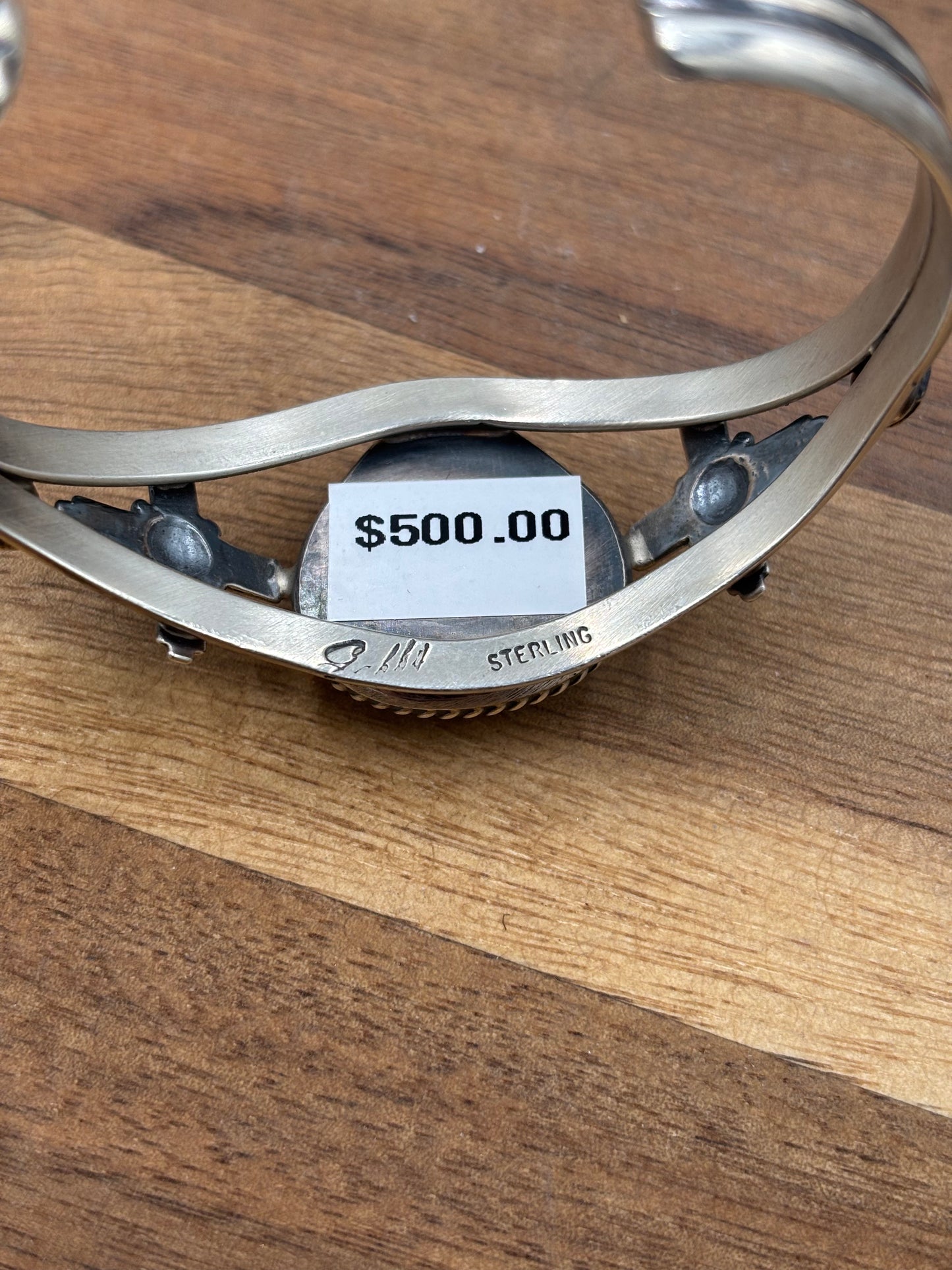 Palomino Zia Cuff by Gabriel Jurardo, Mexican
