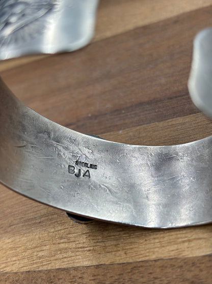 Gaspeite Cuff by Boyd Ashley, Navajo