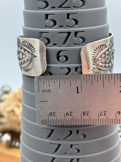 Gaspeite Cuff by Boyd Ashley, Navajo