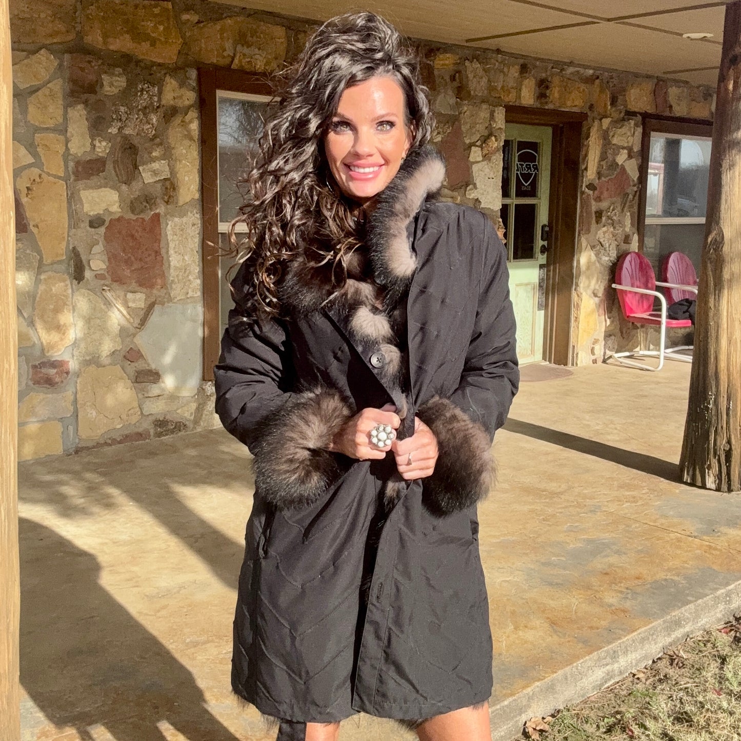 Yukon Belle Reversible Fur Coat