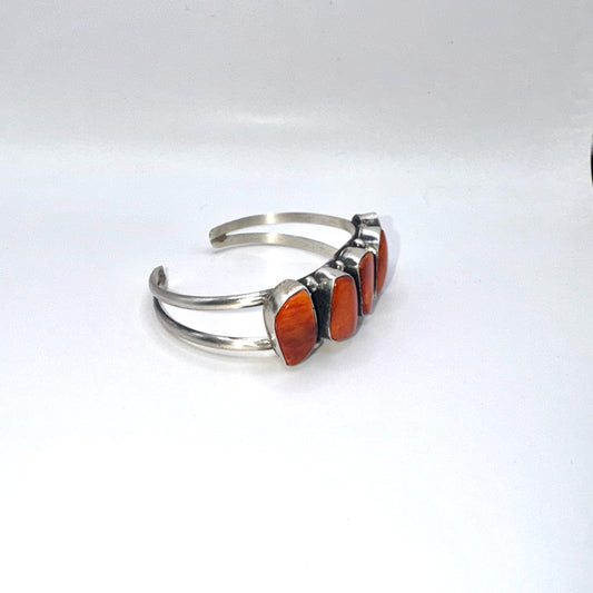 Orange Spiny Oyster Cuff Bracelet
