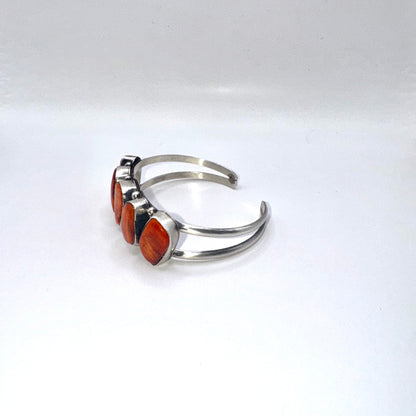 Orange Spiny Oyster Cuff Bracelet