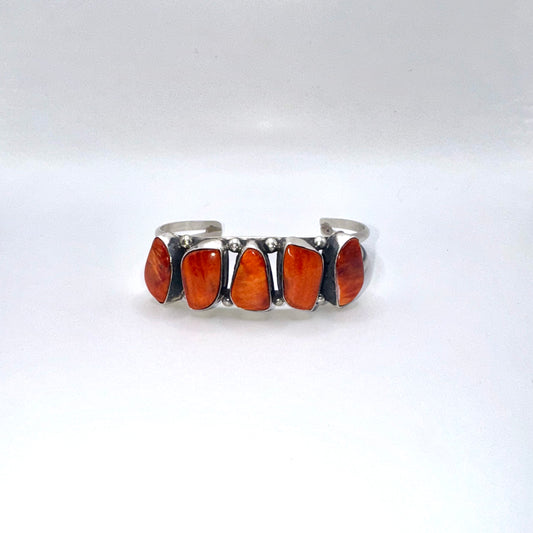Orange Spiny Oyster Cuff Bracelet