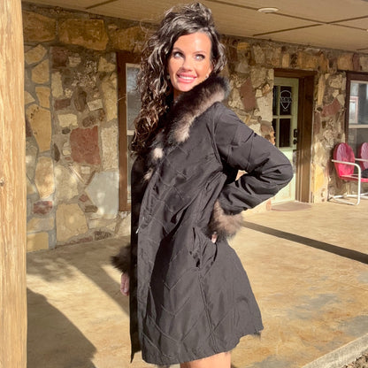 Yukon Belle Reversible Fur Coat