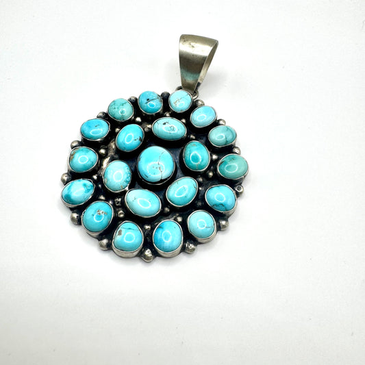 Ella Peters Turquoise Cluster Pendant