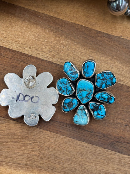 Turquoise Cluster Earrings #1 by Federico Jimenez