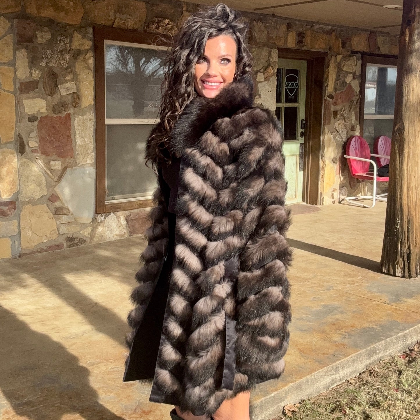 Yukon Belle Reversible Fur Coat