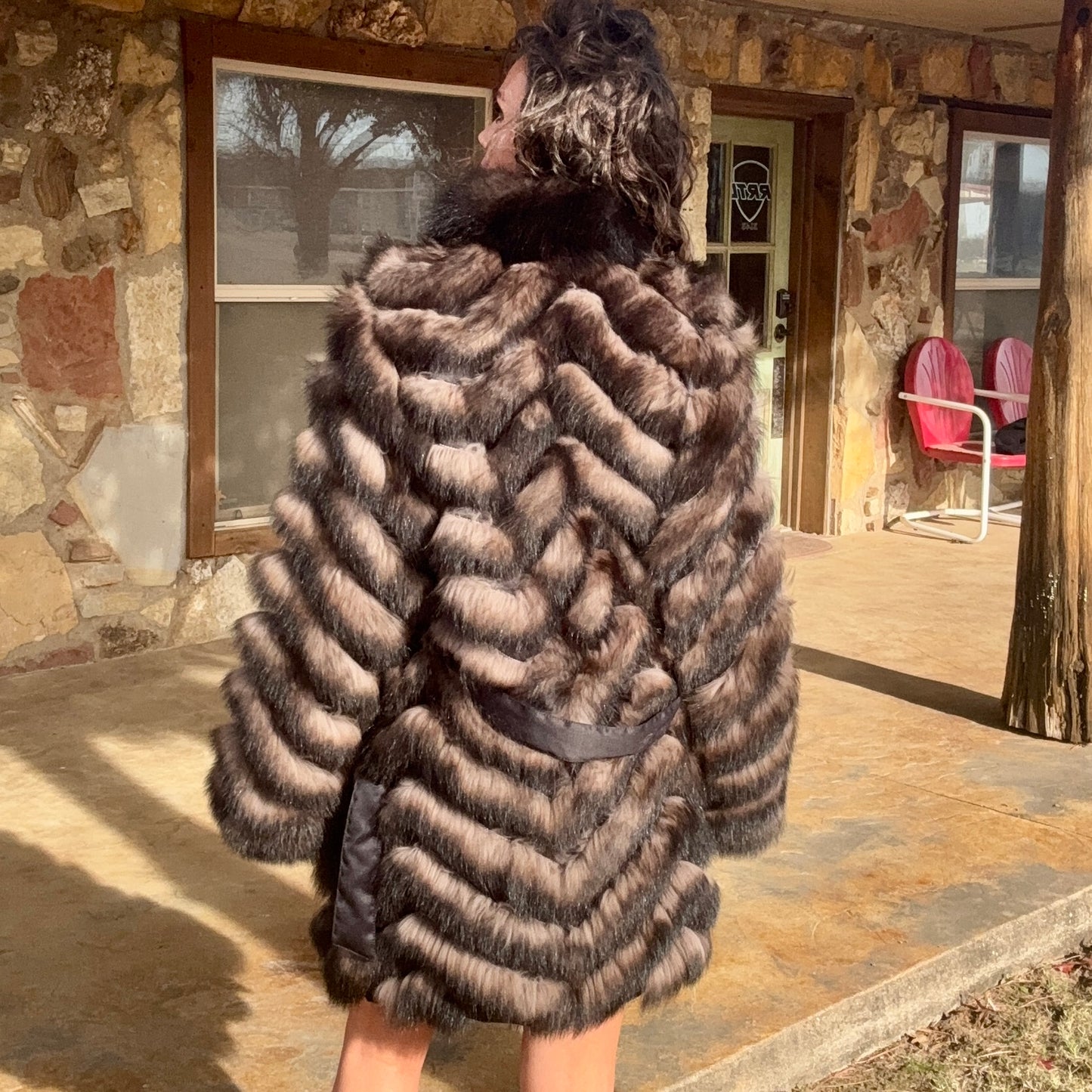 Yukon Belle Reversible Fur Coat