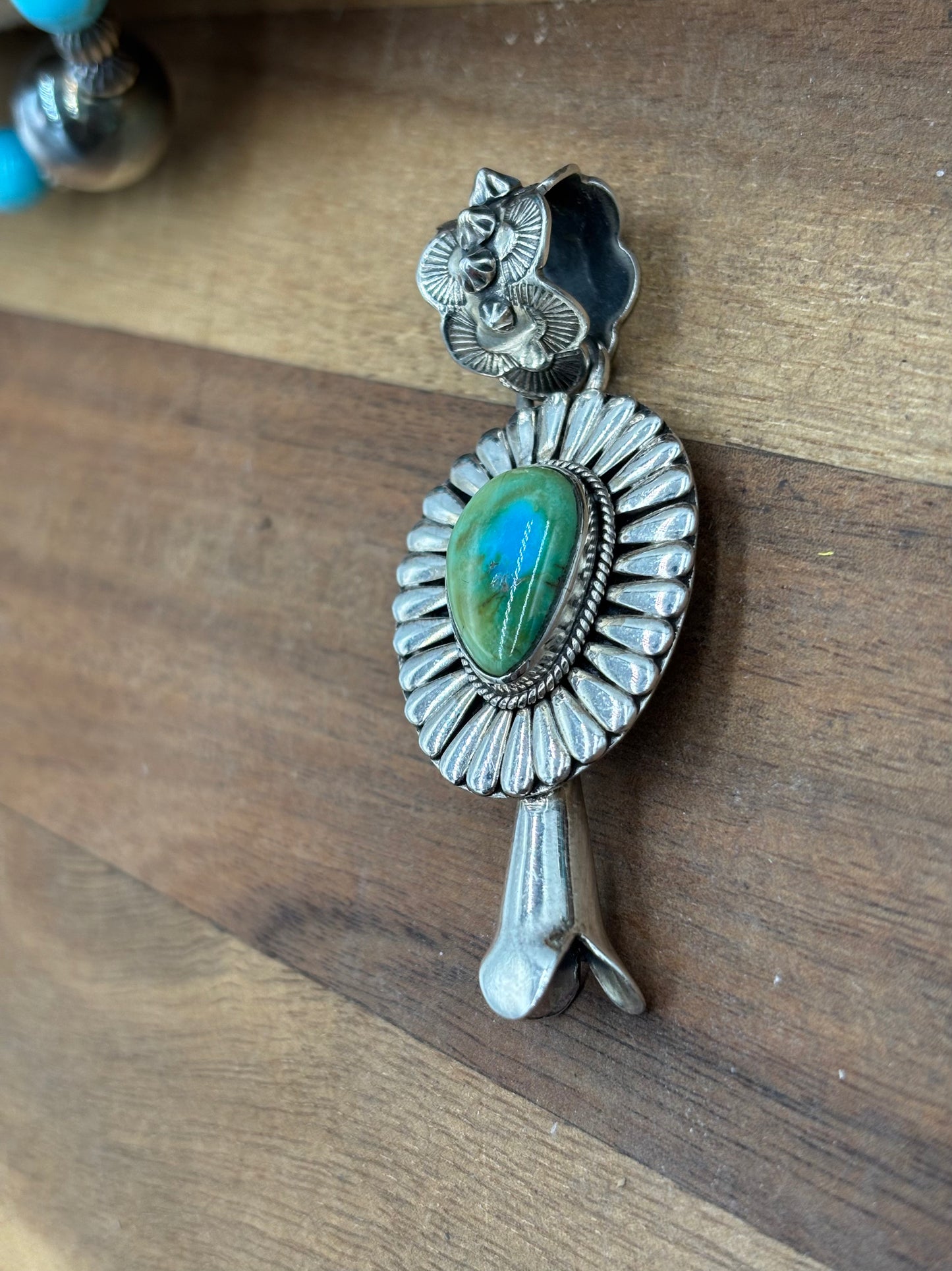 Sonoran Gold Pendant by Jeff Largo, Navajo
