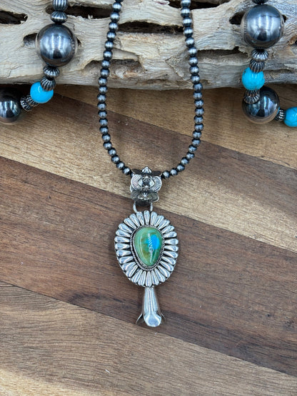 Sonoran Gold Pendant by Jeff Largo, Navajo
