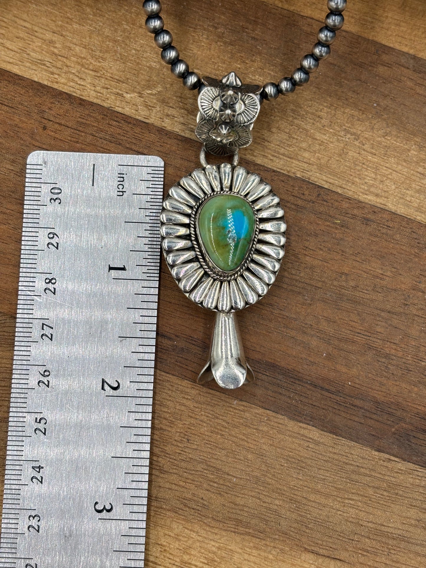 Sonoran Gold Pendant by Jeff Largo, Navajo
