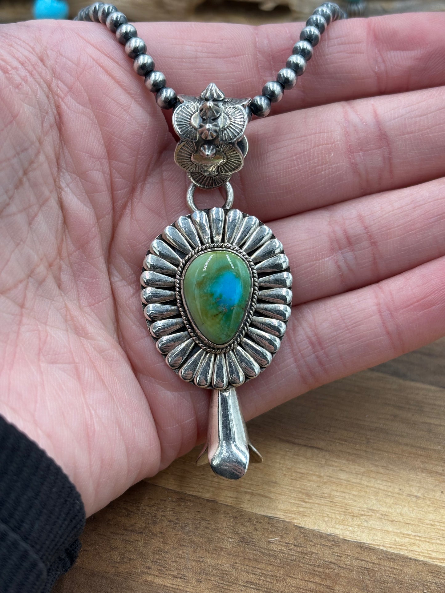Sonoran Gold Pendant by Jeff Largo, Navajo
