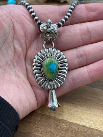 Sonoran Gold Pendant by Jeff Largo, Navajo