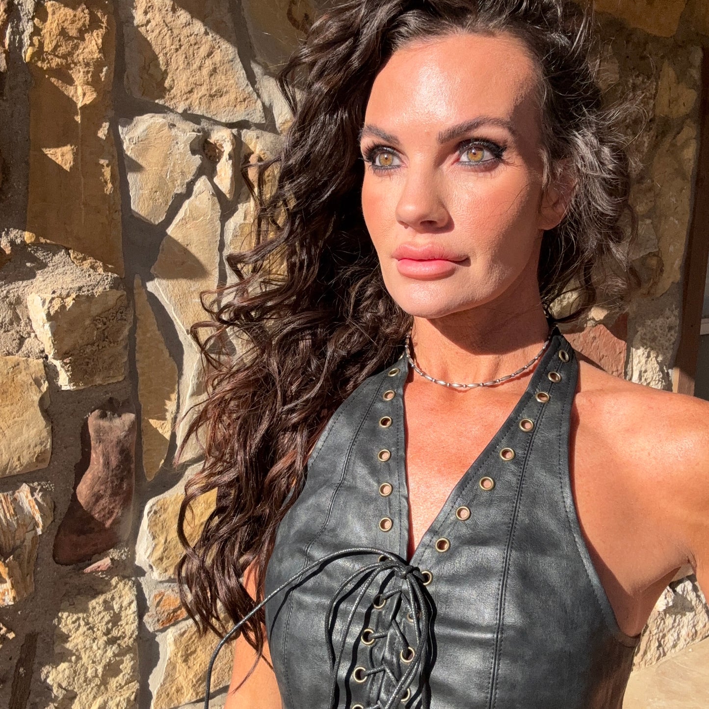 Black Stallion Halter Top