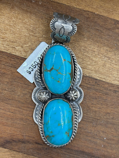Turquoise Pendant #2 by Boyd Ashley, Navajo