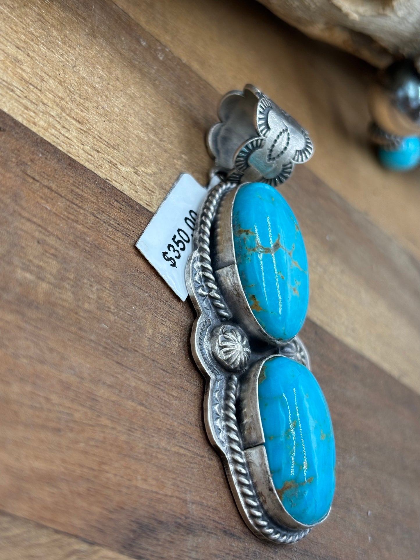 Turquoise Pendant #2 by Boyd Ashley, Navajo