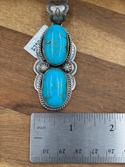 Turquoise Pendant #2 by Boyd Ashley, Navajo