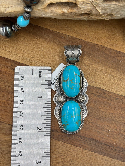 Turquoise Pendant #2 by Boyd Ashley, Navajo