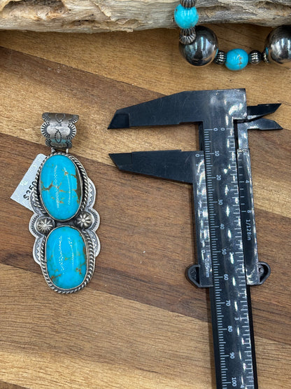 Turquoise Pendant #2 by Boyd Ashley, Navajo