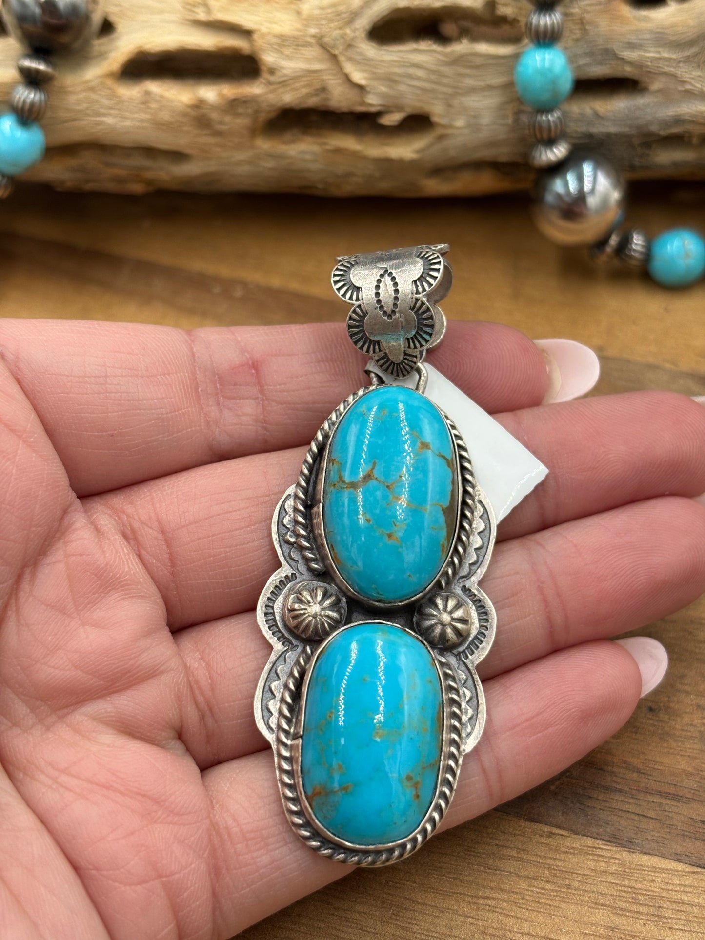 Turquoise Pendant #2 by Boyd Ashley, Navajo