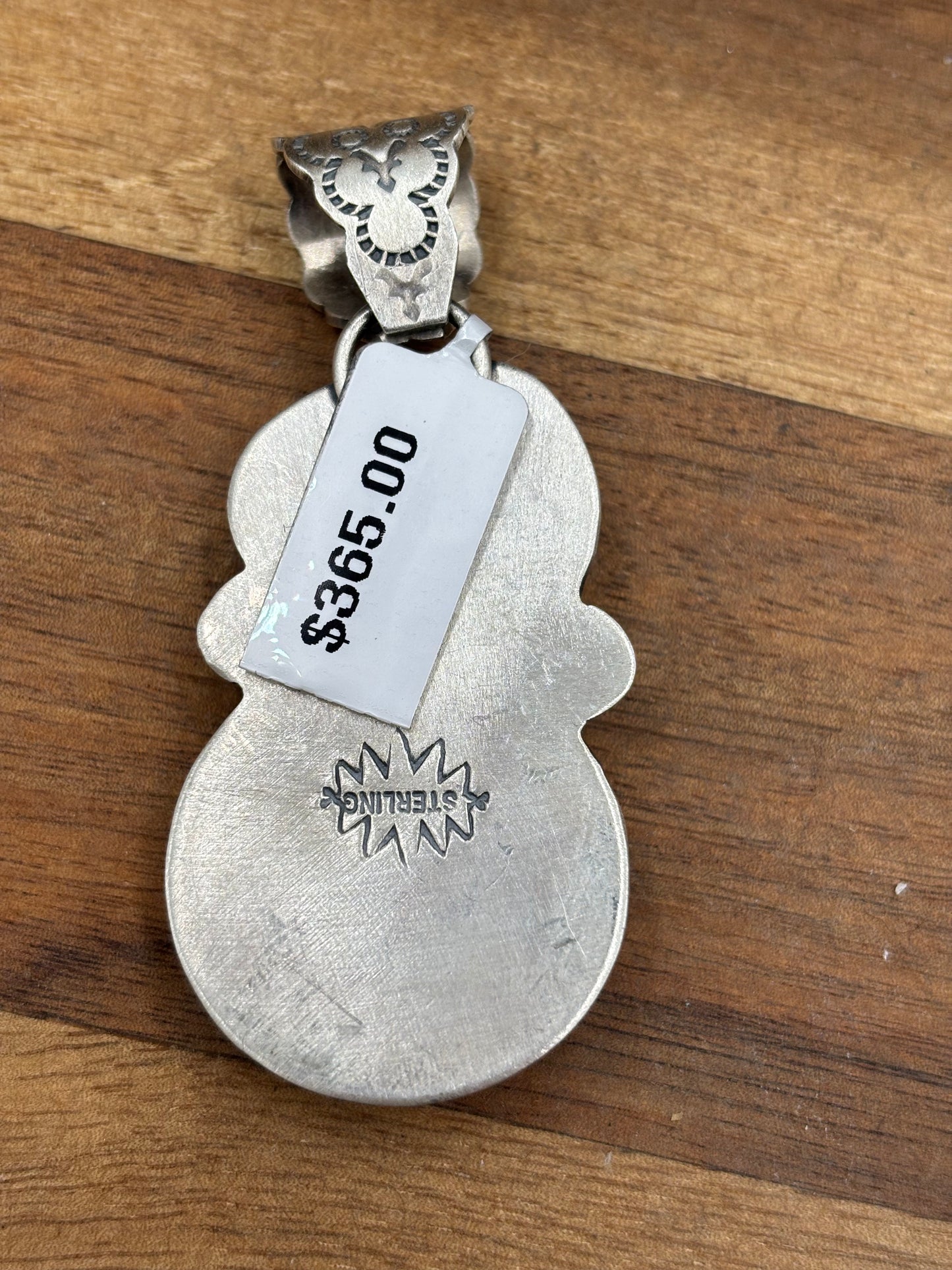 Sonoran Gold Turquoise Chief Head Nickel Pendant