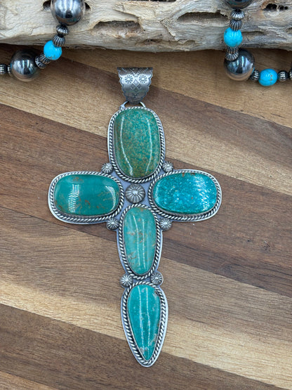 Royston Turquoise Cross Pendant #2