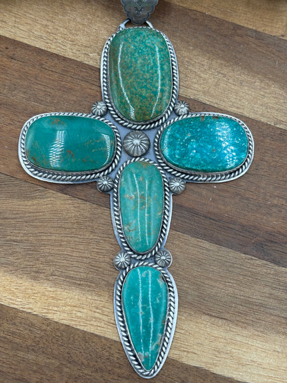 Royston Turquoise Cross Pendant #2