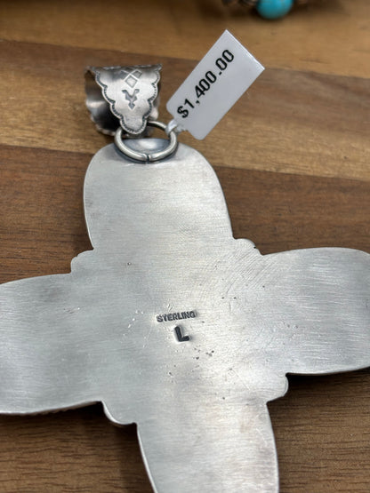 Royston Turquoise Cross Pendant #2