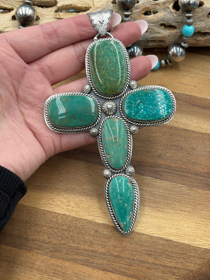 Royston Turquoise Cross Pendant #2