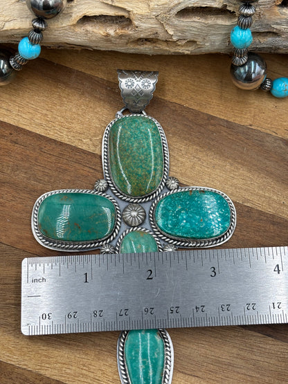 Royston Turquoise Cross Pendant #2