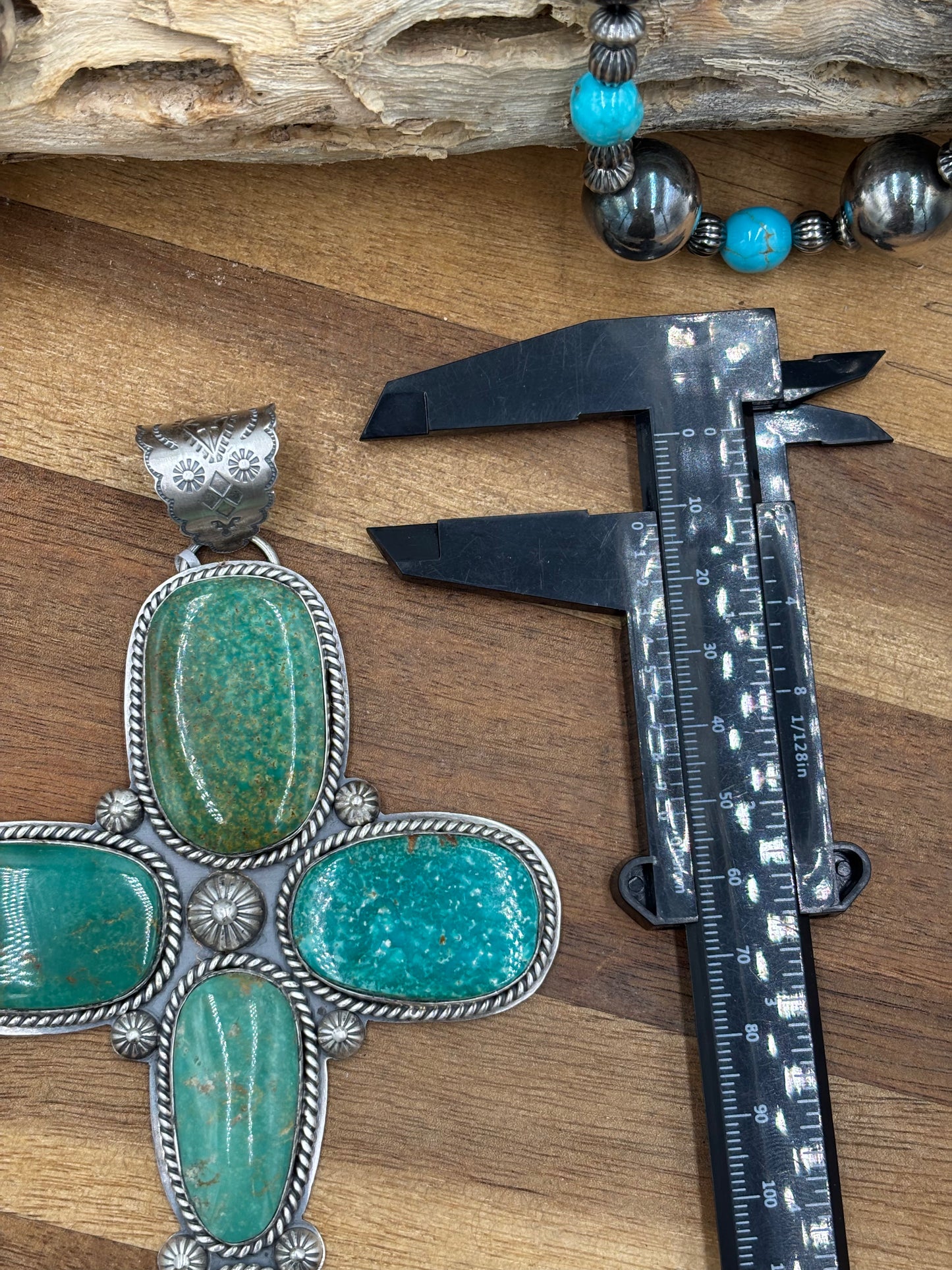 Royston Turquoise Cross Pendant #2