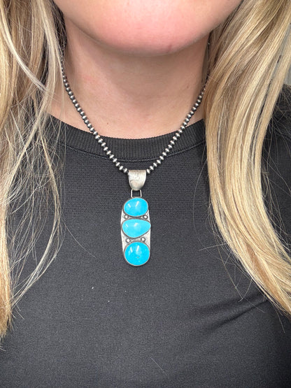 Turquoise Pendant #3 Anglo Made