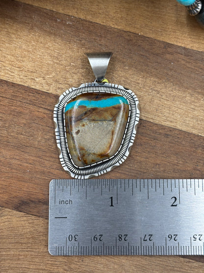 Ribbon Royston Pendant by WBV, Navajo