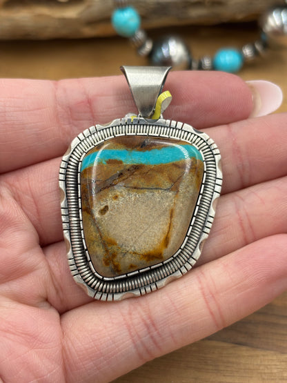 Ribbon Royston Pendant by WBV, Navajo
