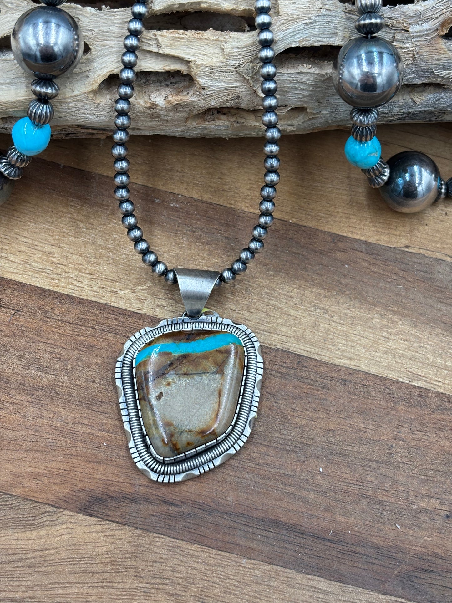 Ribbon Royston Pendant by WBV, Navajo