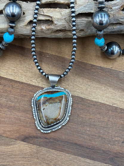 Ribbon Royston Pendant by WBV, Navajo