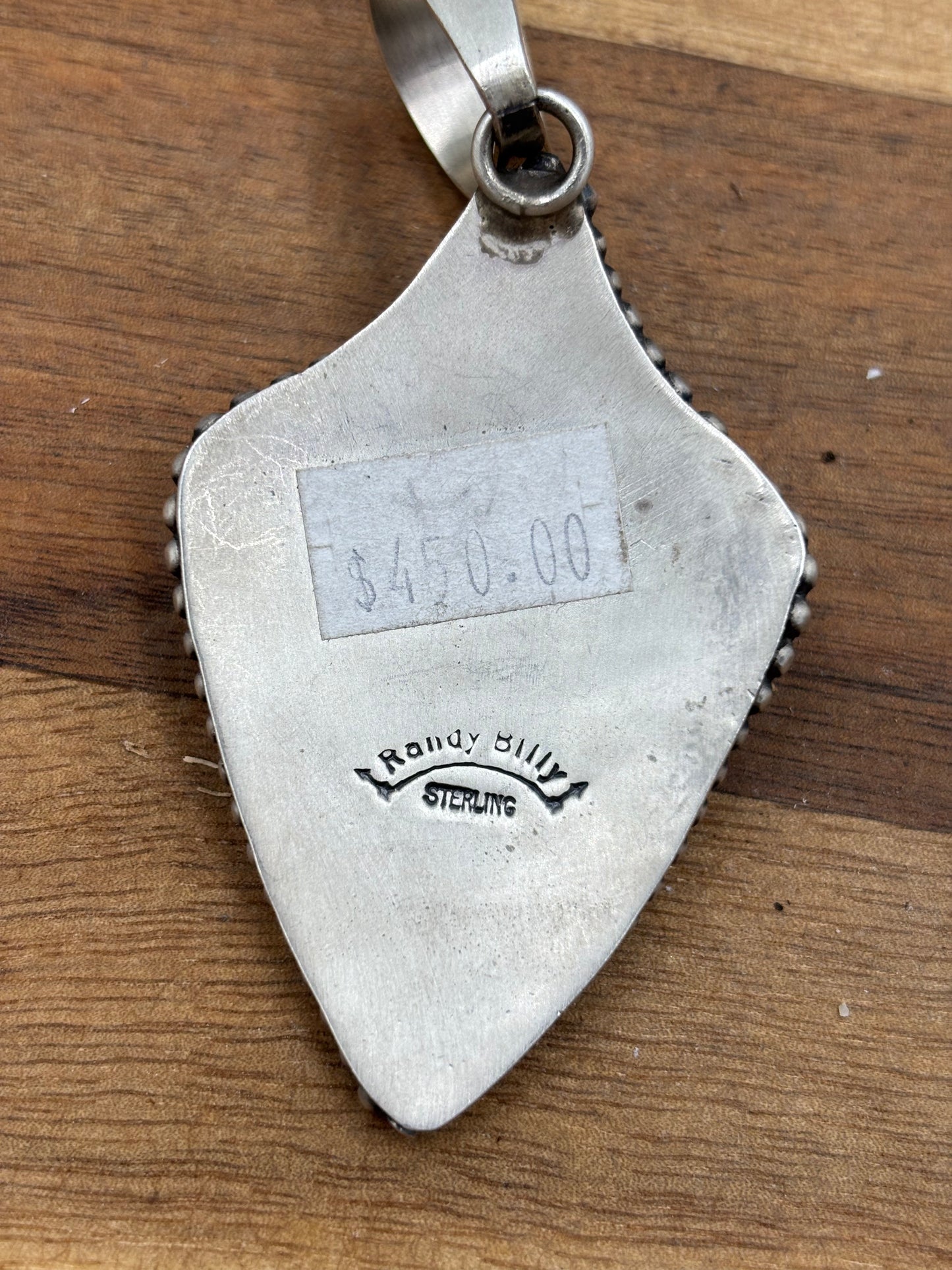 Turquoise Pendant #1 by Randy Billy, Navajo