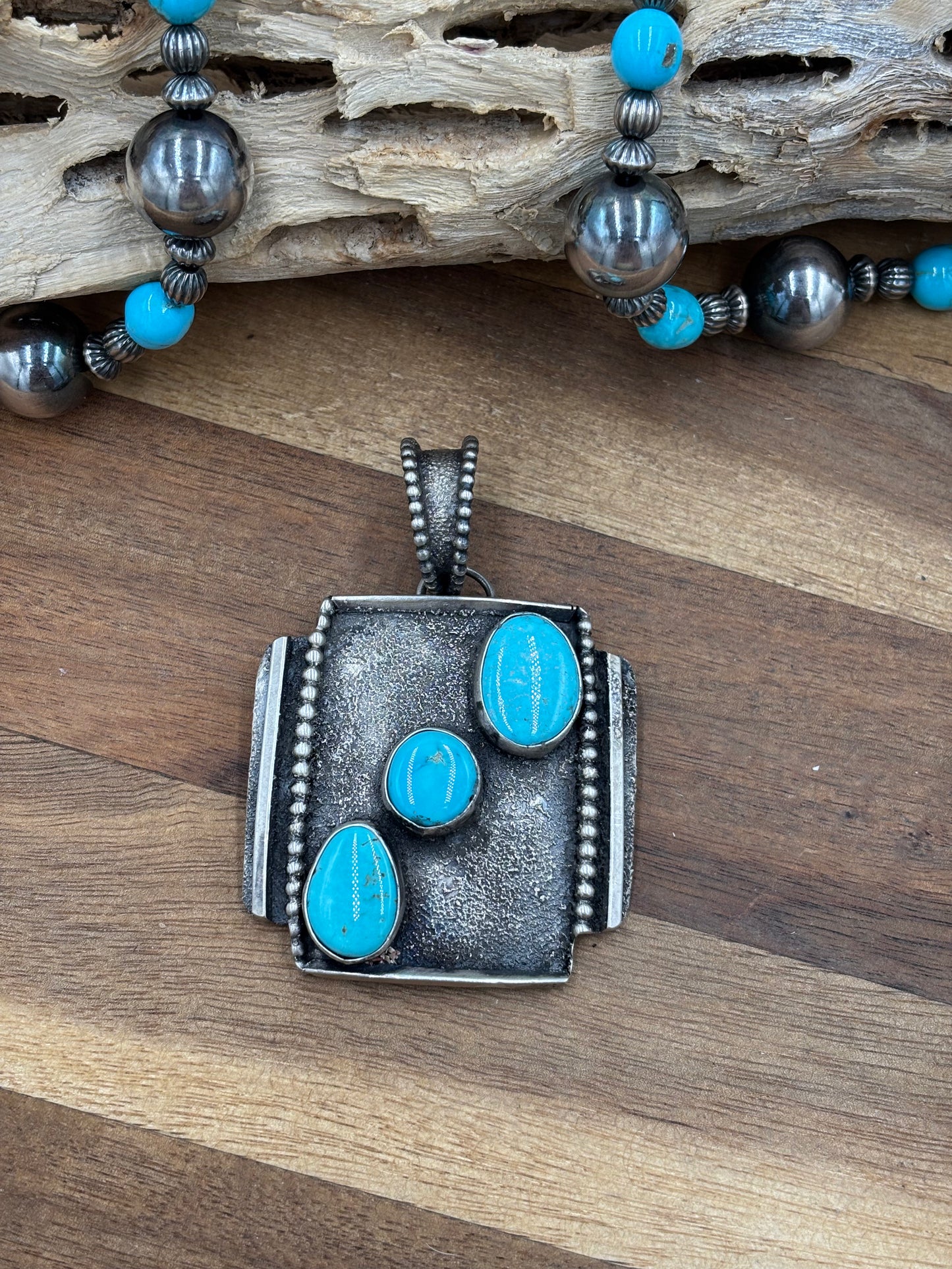 Turquoise Pendant #2 by Randy Billy, Navajo