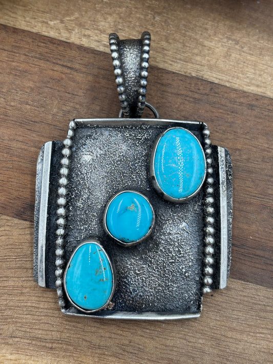 Turquoise Pendant #2 by Randy Billy, Navajo