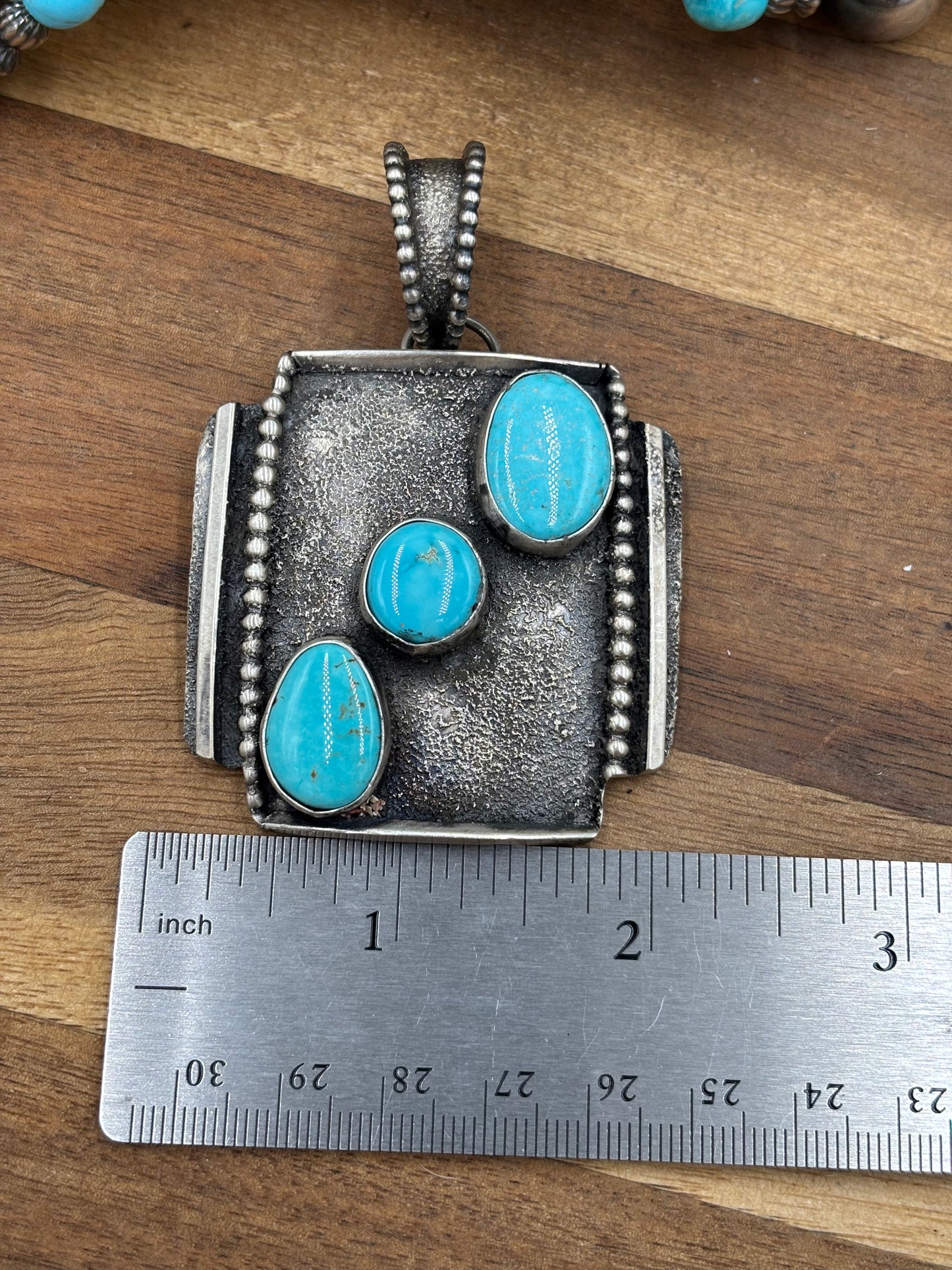 Turquoise Pendant #2 by Randy Billy, Navajo