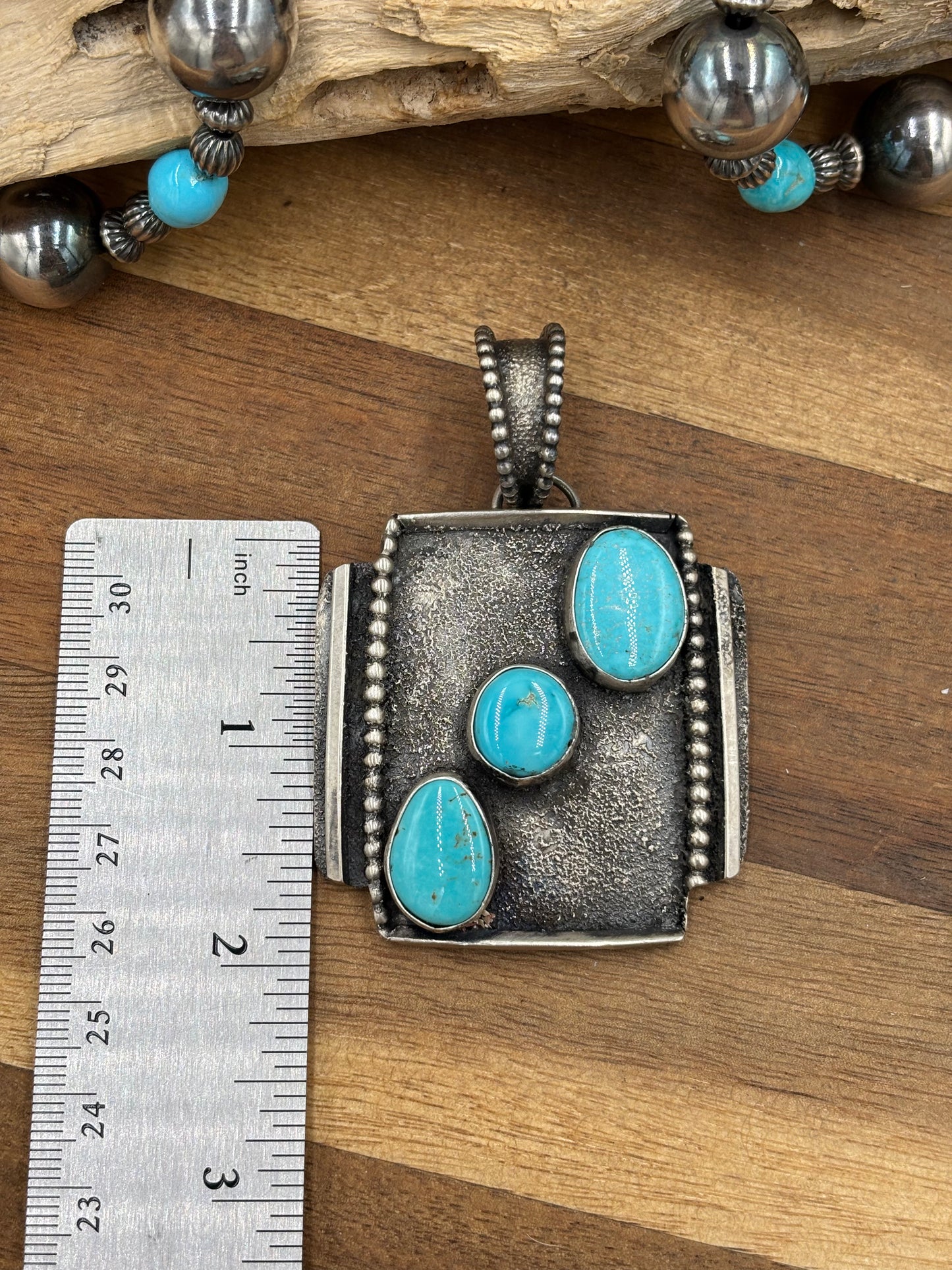 Turquoise Pendant #2 by Randy Billy, Navajo