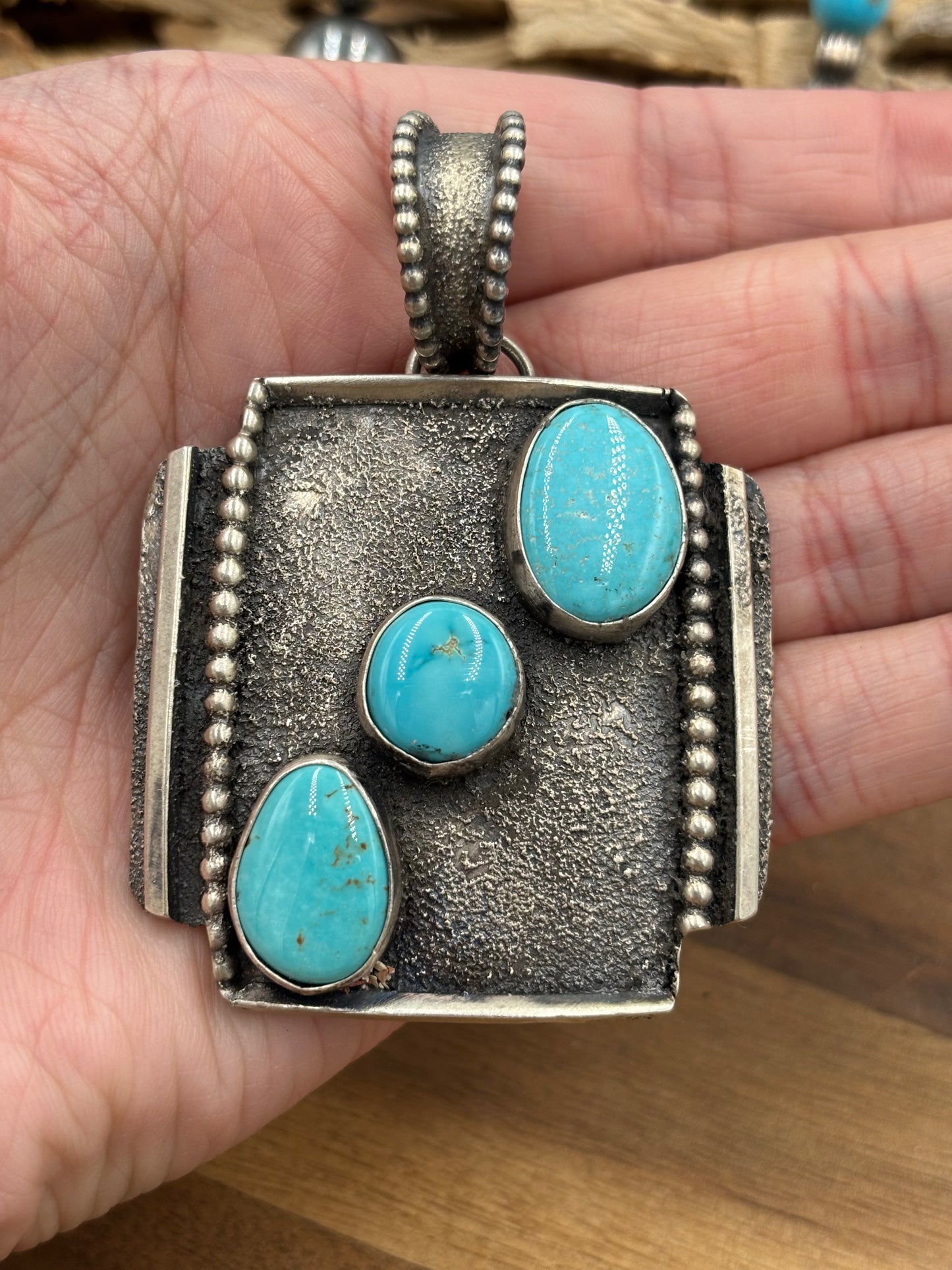 Turquoise Pendant #2 by Randy Billy, Navajo