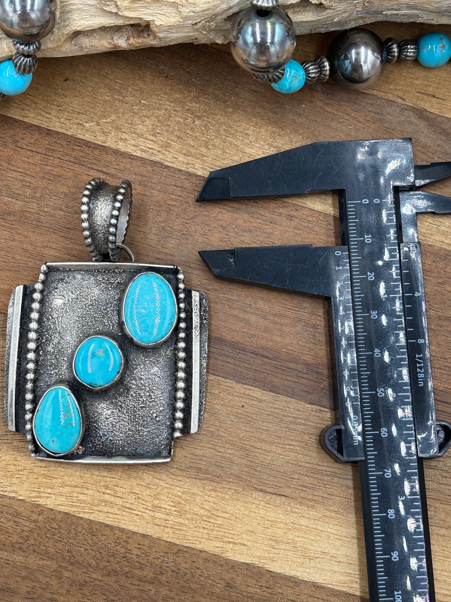 Turquoise Pendant #2 by Randy Billy, Navajo