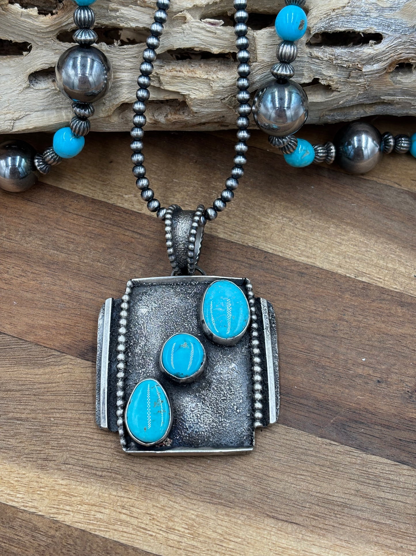 Turquoise Pendant #2 by Randy Billy, Navajo
