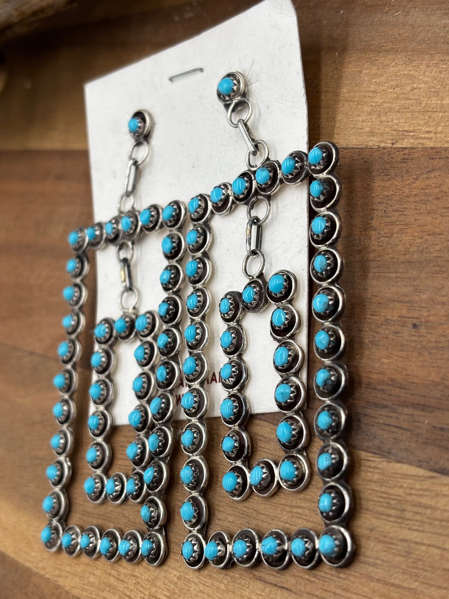 Snakeye Turquoise Zuni Earrings